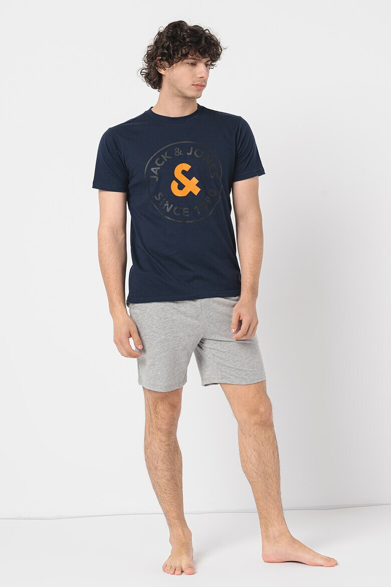 Jack & Jones Къса пижама Aron с лого - Pepit.bg