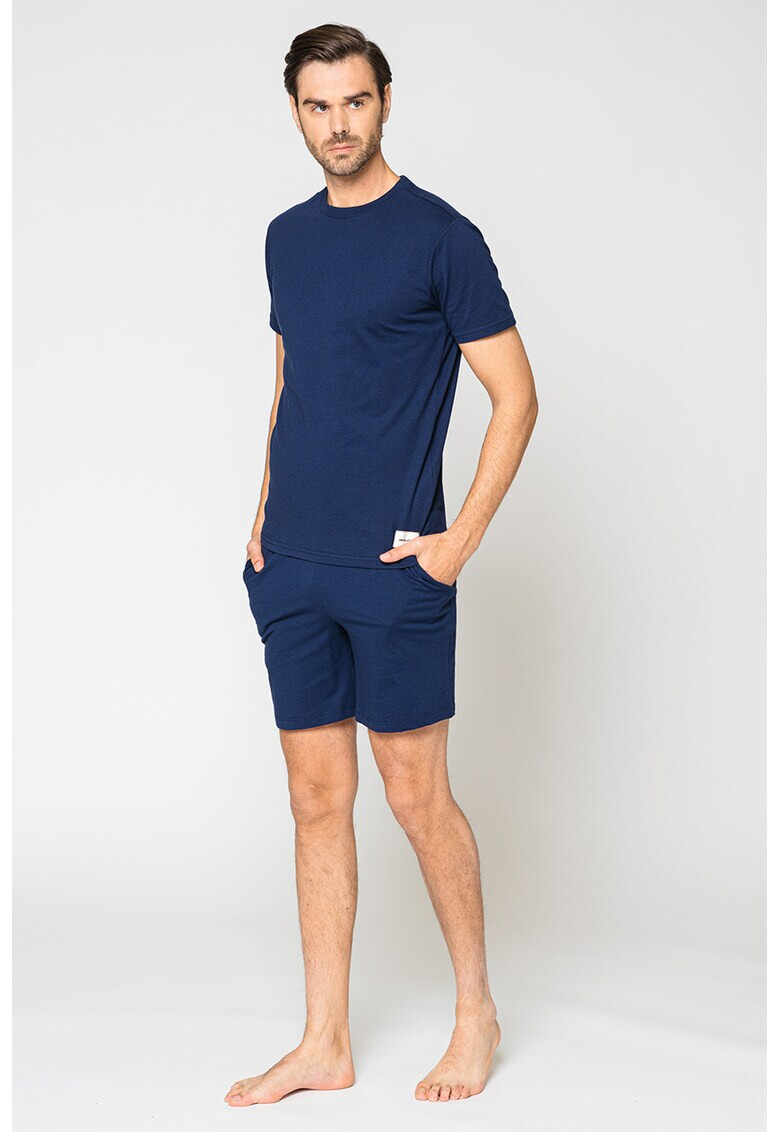 Jack & Jones Къса пижама с овално деколте - Pepit.bg