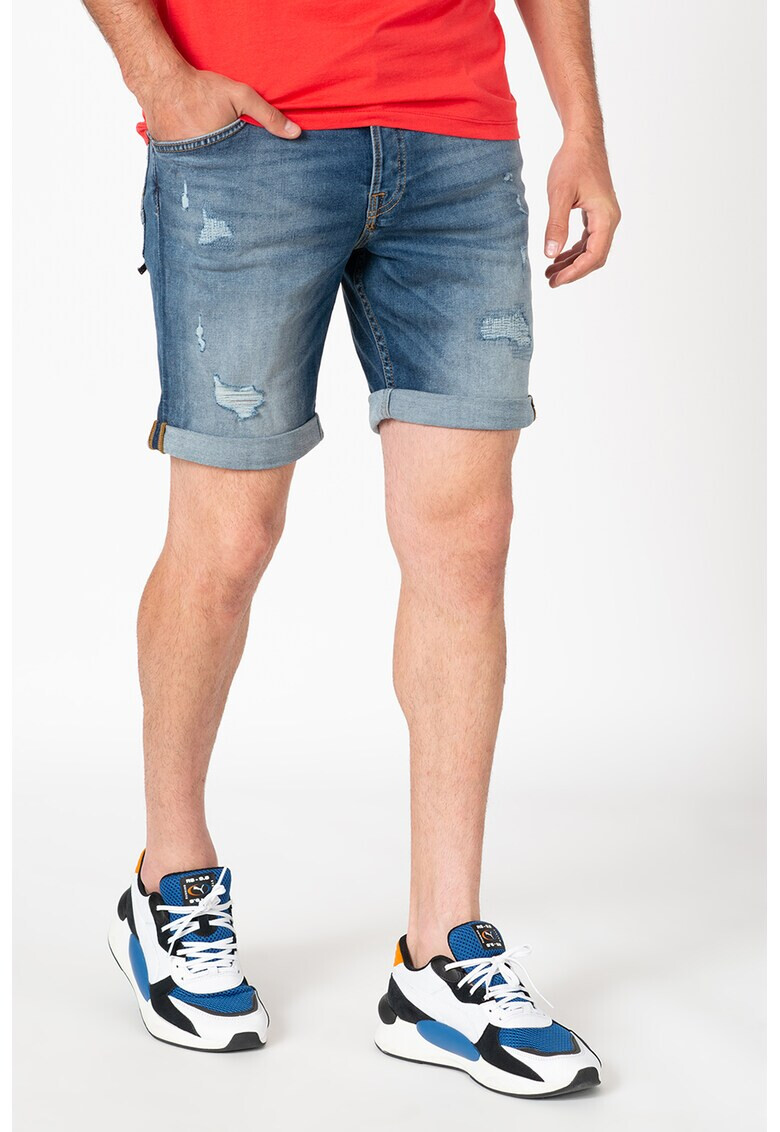 Jack&Jones Къси дънки Rick с навити маншети - Pepit.bg