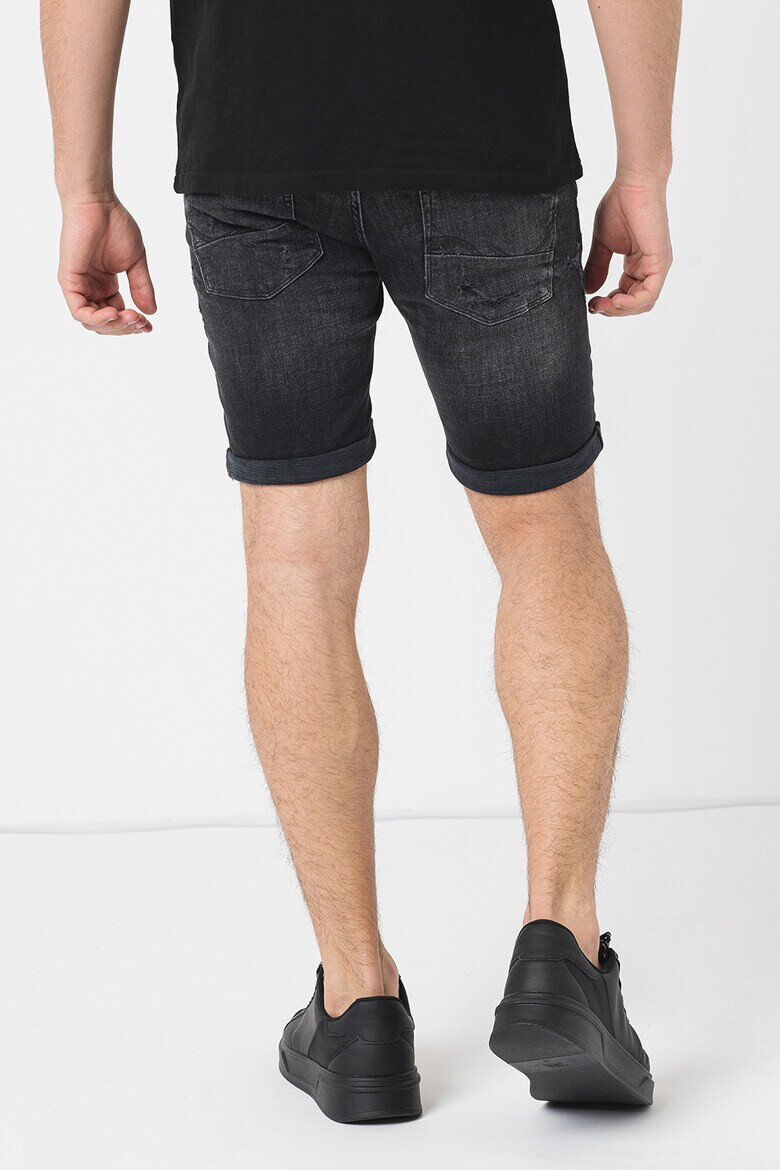 Jack & Jones Къси дънки Rick с протрити зони - Pepit.bg