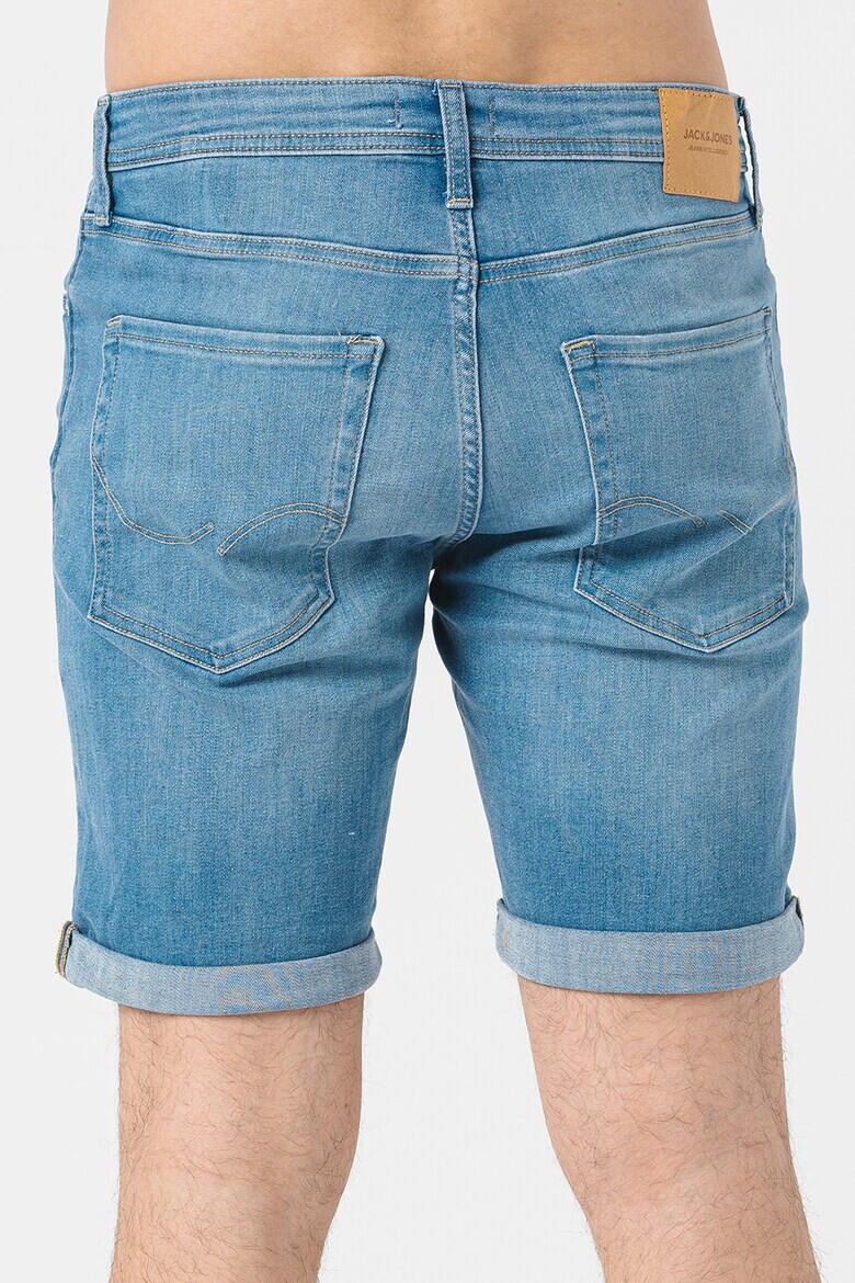 Jack & Jones Къси дънки Rick с протрити зони - Pepit.bg