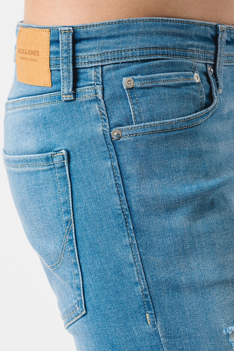 Jack & Jones Къси дънки Rick с протрити зони - Pepit.bg