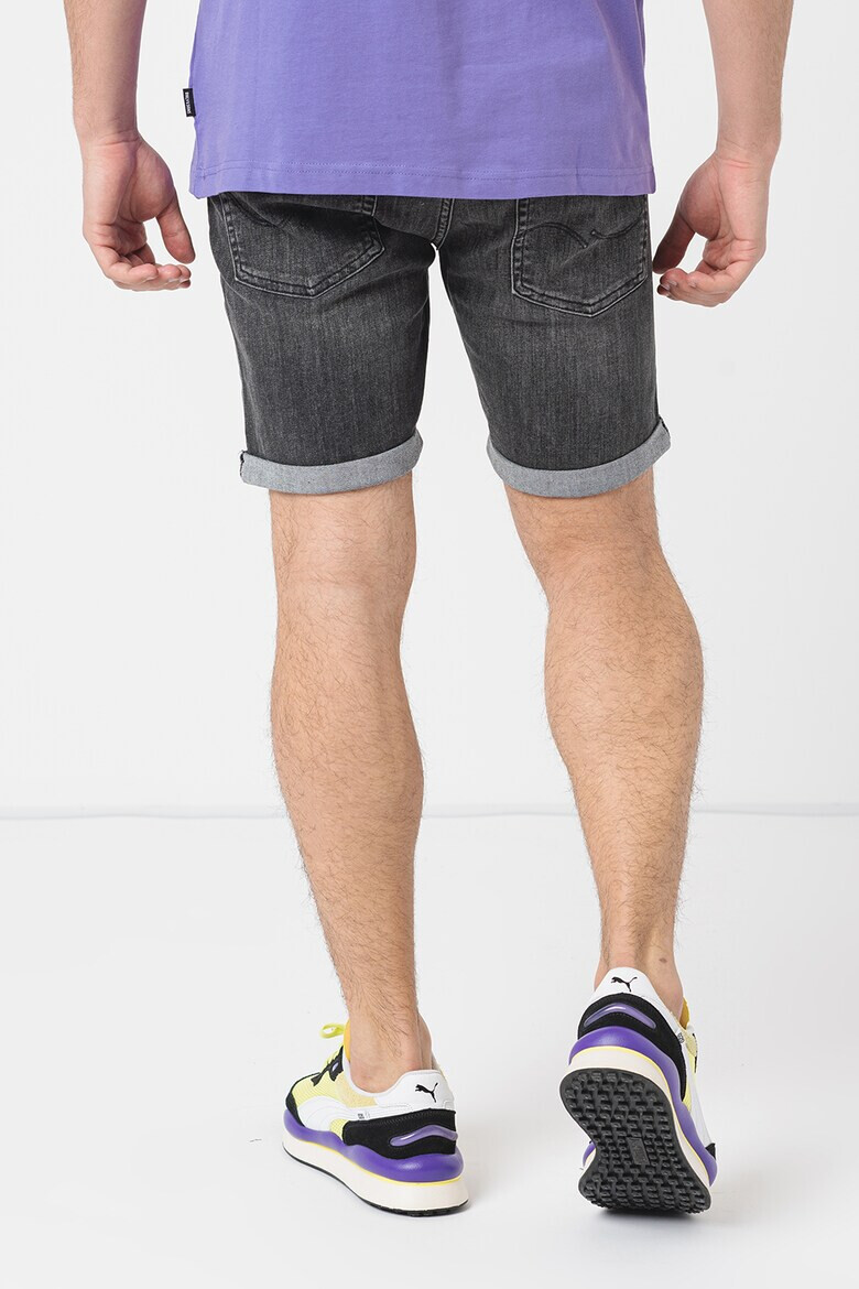 Jack & Jones Къси дънки Rick с протрити зони - Pepit.bg