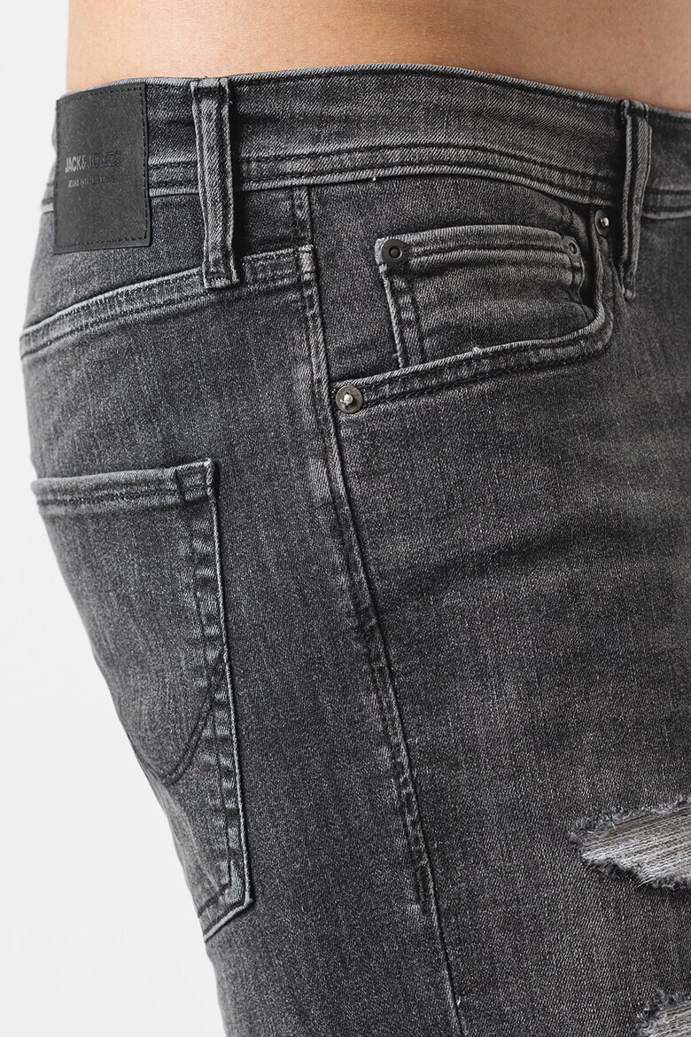 Jack & Jones Къси дънки Rick с протрити зони - Pepit.bg