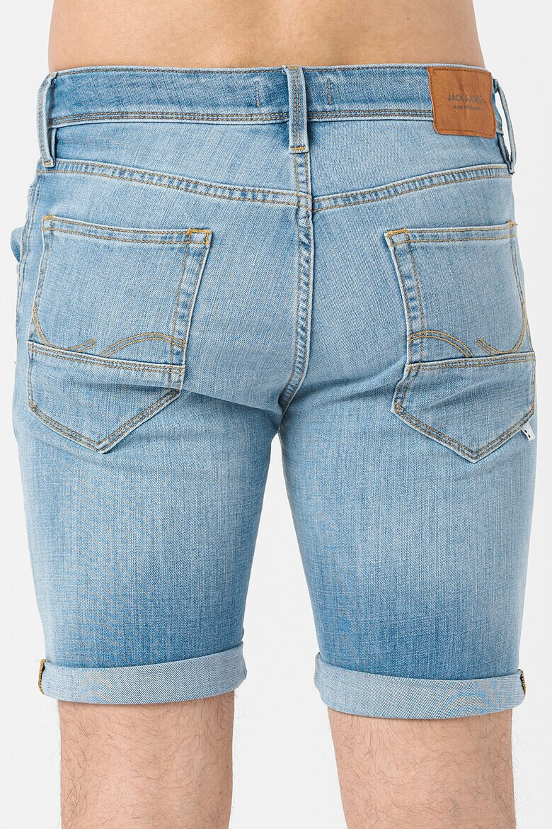 Jack & Jones Къси дънки Rick с протрити зони - Pepit.bg