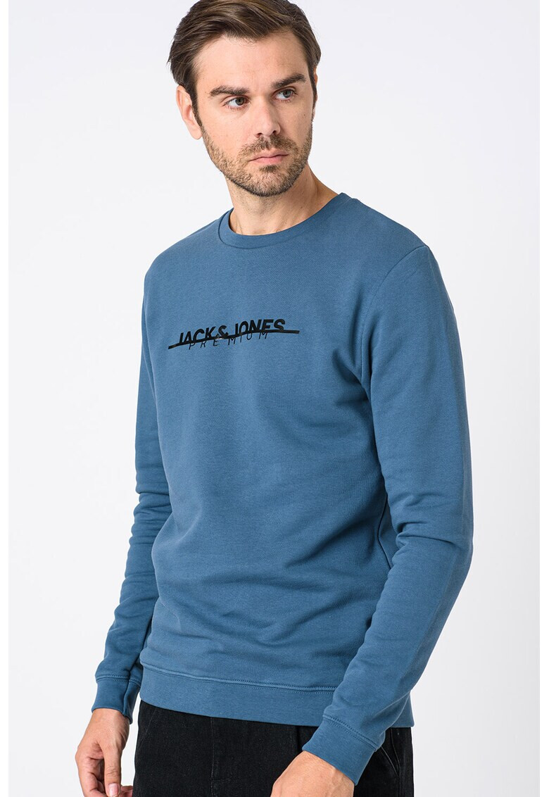 Jack&Jones Памучен суитшърт Bla с лого - Pepit.bg