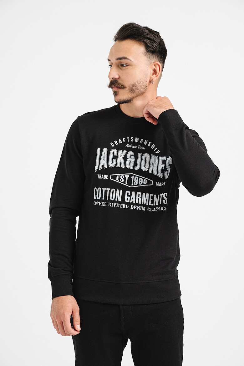 Jack  Jones Памучен суитшърт с принт - Pepit.bg