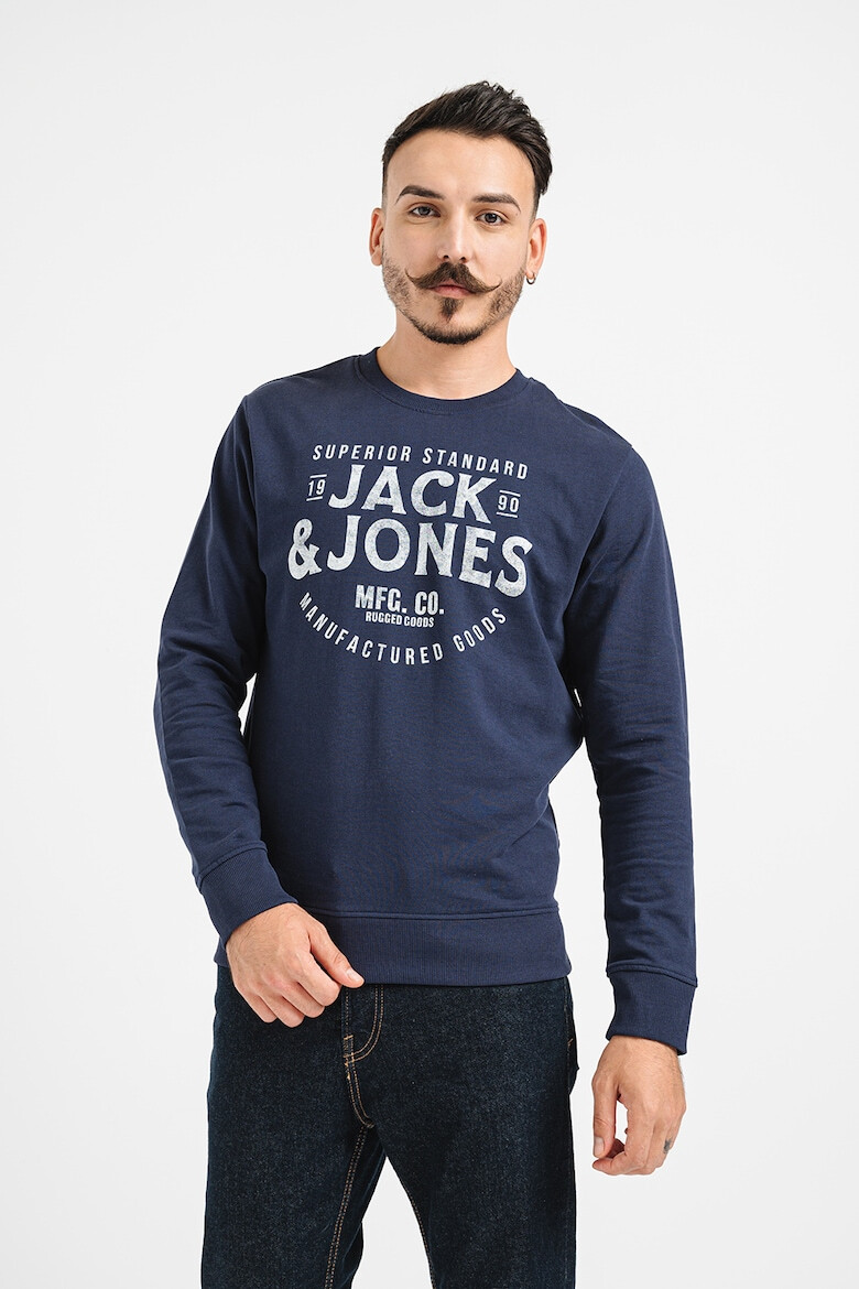 Jack  Jones Памучен суитшърт с принт - Pepit.bg