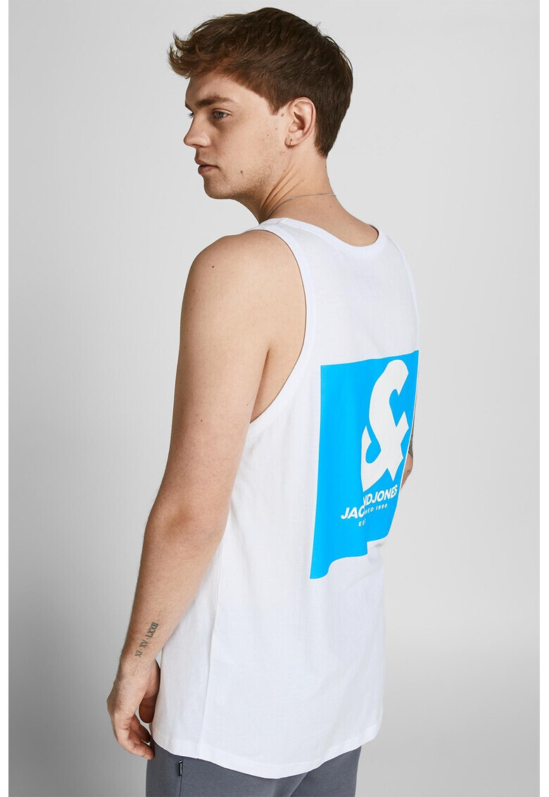 Jack & Jones Памучен топ с лого - Pepit.bg