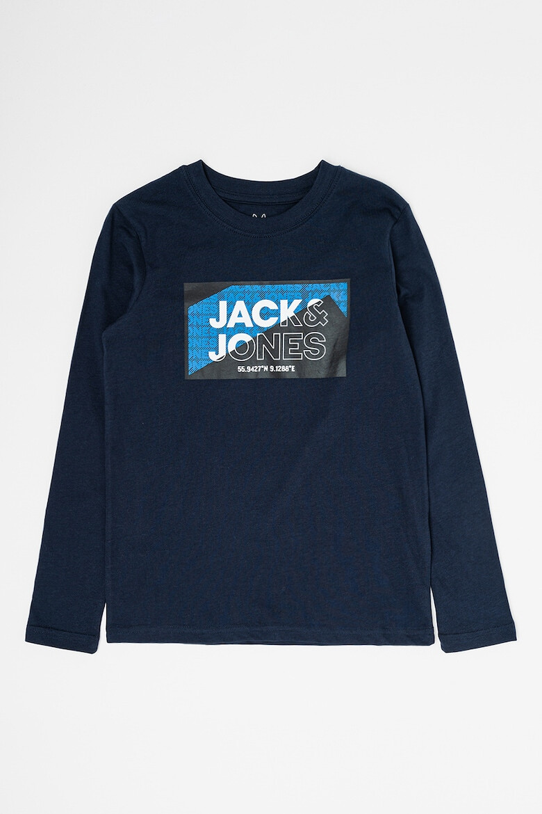 Jack & Jones Памучна блуза на лога Logan - Pepit.bg