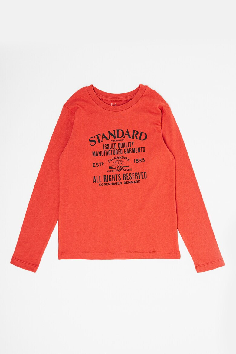 Jack & Jones Памучна блуза с лого - Pepit.bg