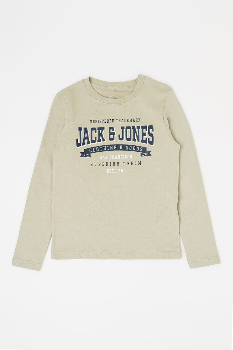 Jack & Jones Памучна блуза с лого - Pepit.bg