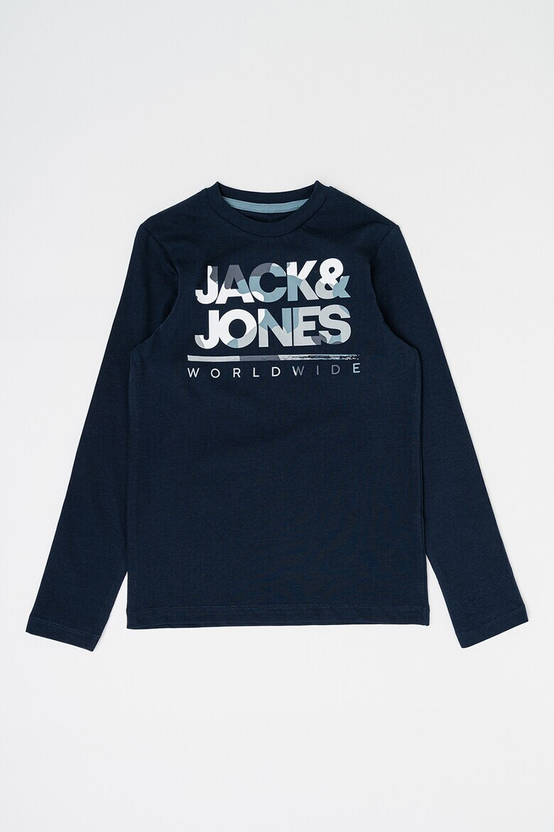 Jack & Jones Памучна блуза с лого - Pepit.bg