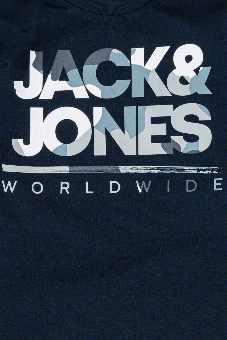 Jack & Jones Памучна блуза с лого - Pepit.bg