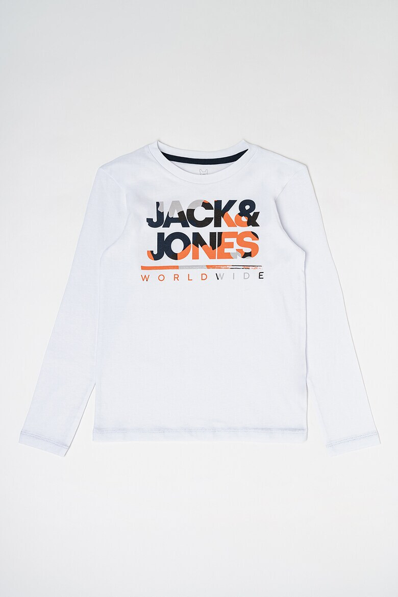 Jack & Jones Памучна блуза с лого - Pepit.bg