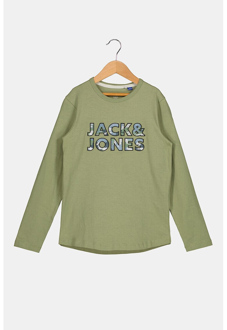 Jack & Jones Памучна блуза с лого - Pepit.bg