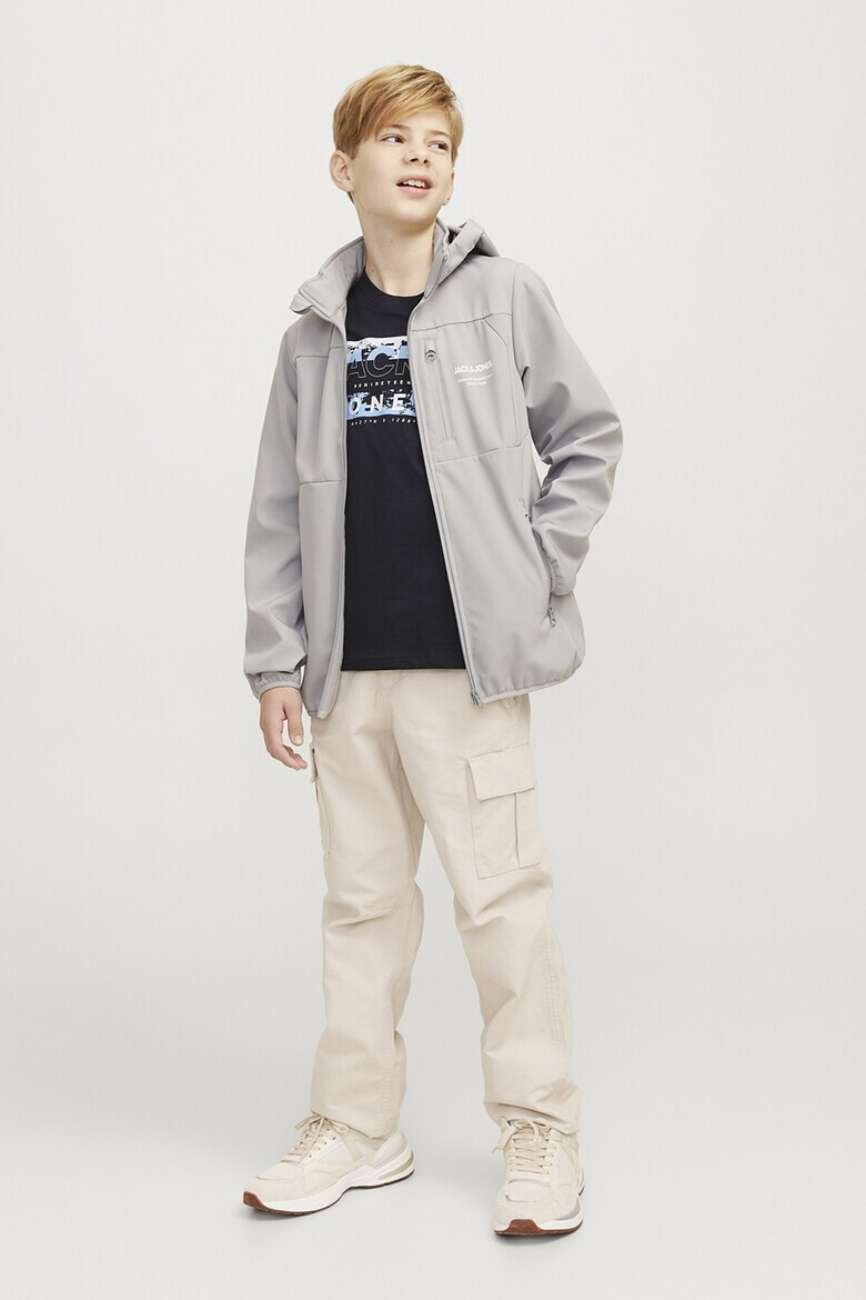 Jack & Jones Памучна блуза с лого - Pepit.bg