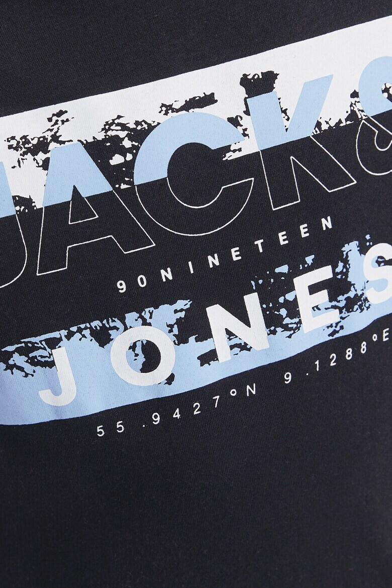 Jack & Jones Памучна блуза с лого - Pepit.bg
