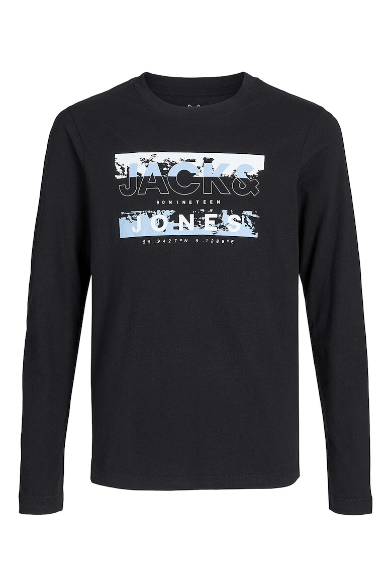 Jack & Jones Памучна блуза с лого - Pepit.bg