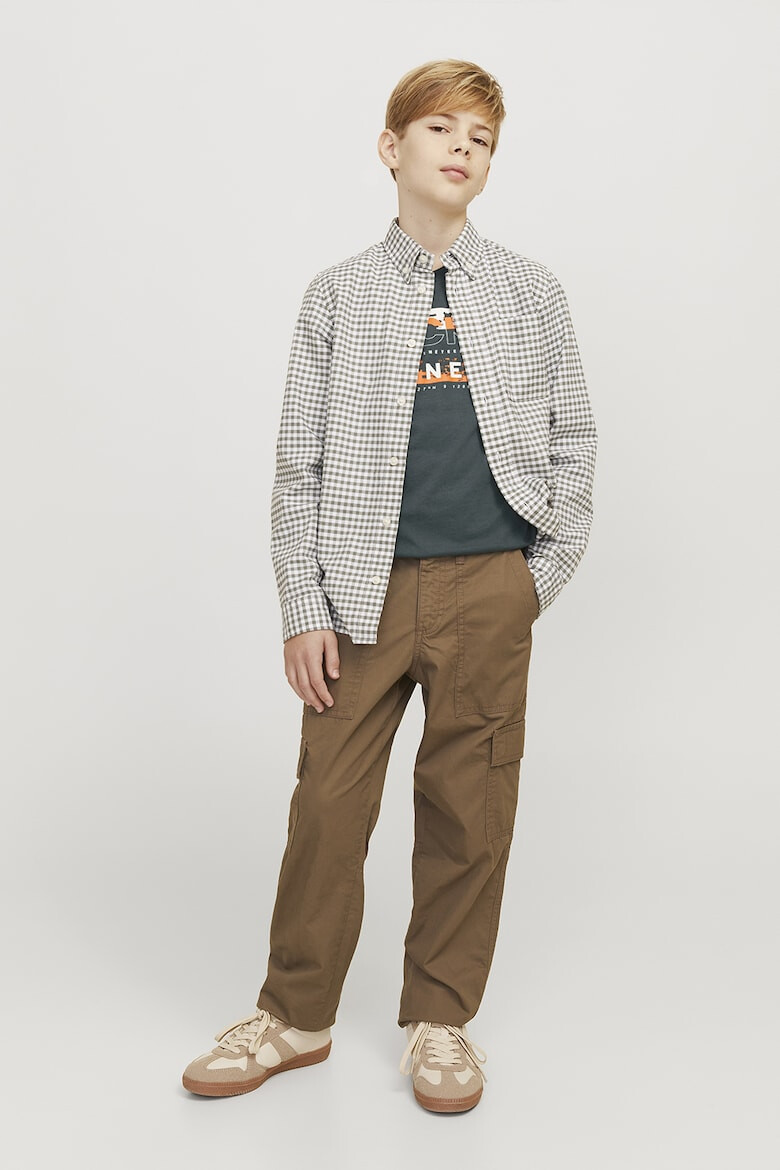 Jack & Jones Памучна блуза с лого - Pepit.bg