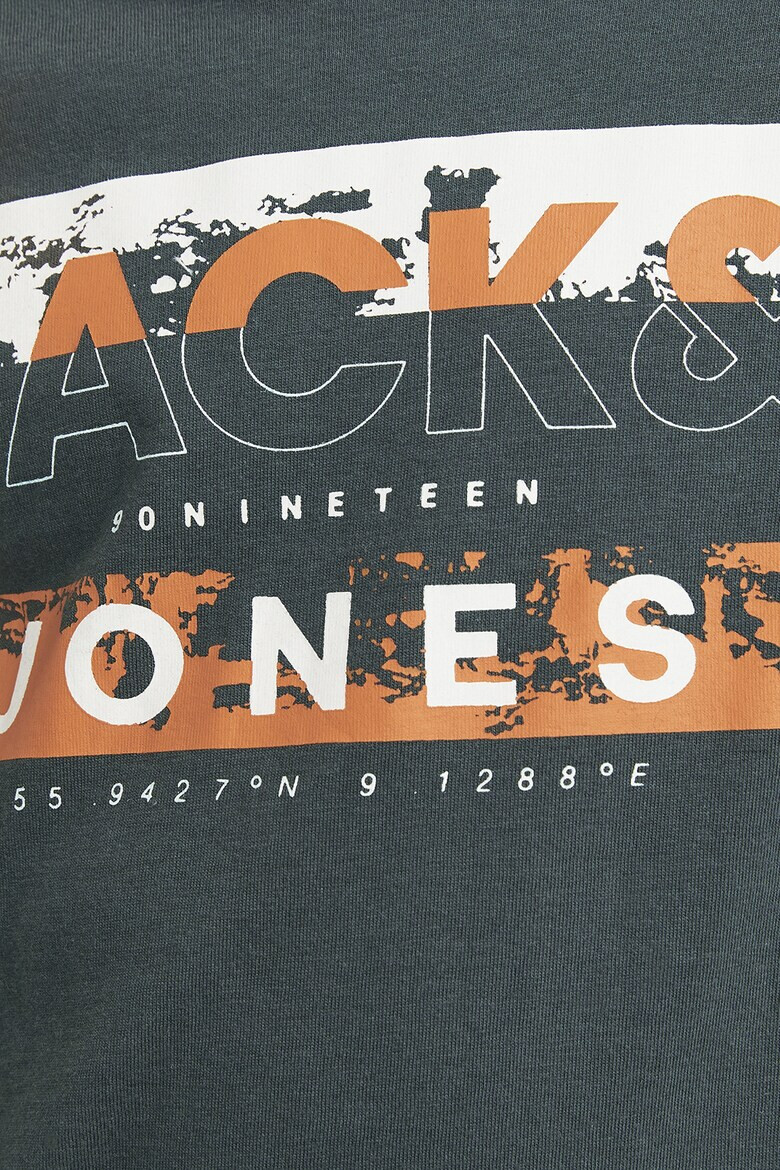 Jack & Jones Памучна блуза с лого - Pepit.bg