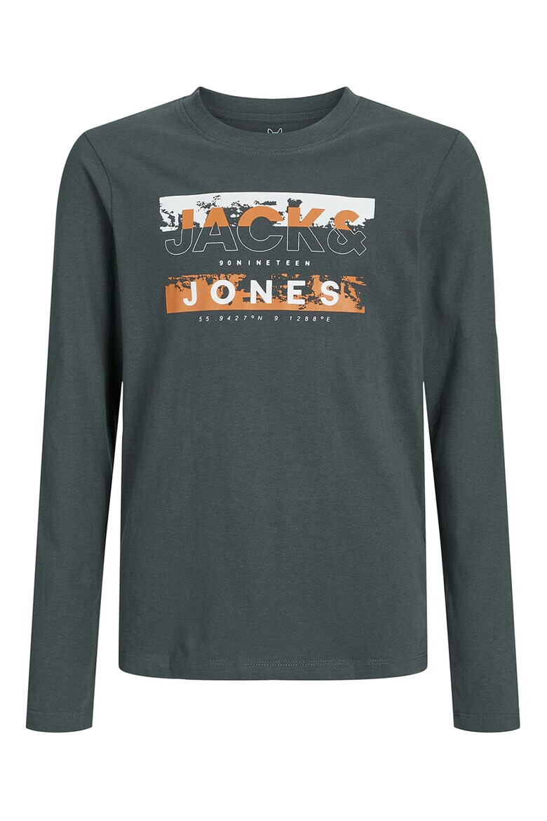 Jack & Jones Памучна блуза с лого - Pepit.bg