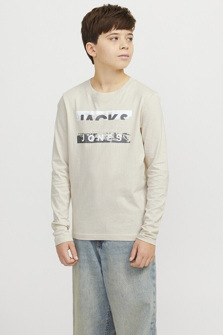 Jack & Jones Памучна блуза с лого - Pepit.bg