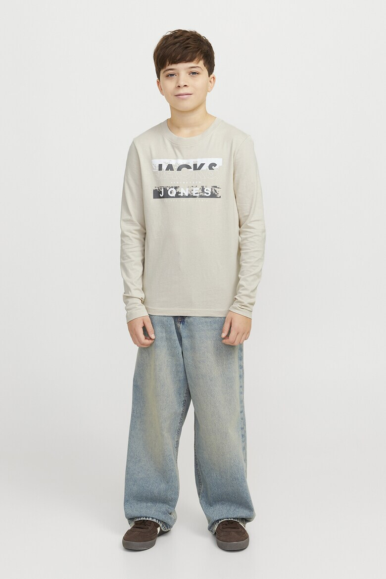 Jack & Jones Памучна блуза с лого - Pepit.bg