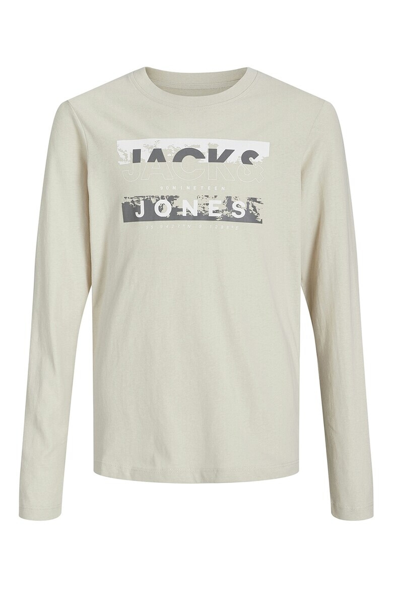 Jack & Jones Памучна блуза с лого - Pepit.bg