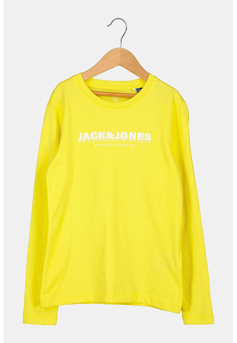 Jack & Jones Памучна блуза с лого - Pepit.bg