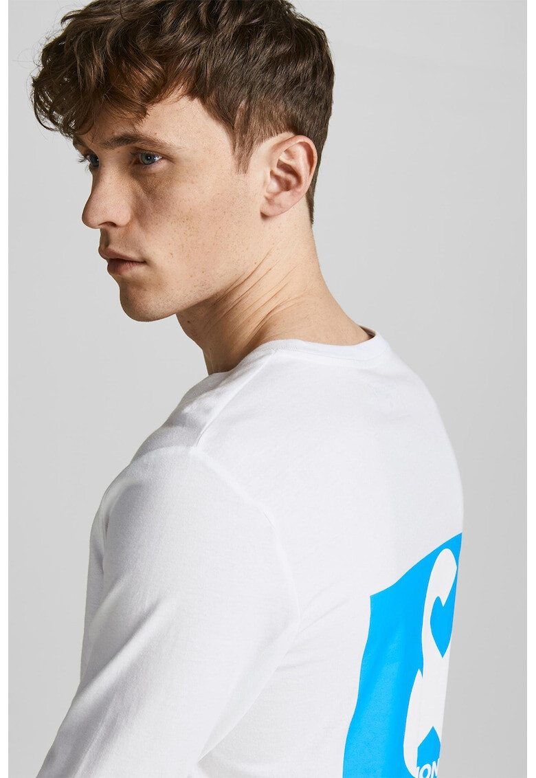 Jack & Jones Памучна блуза с лого - Pepit.bg