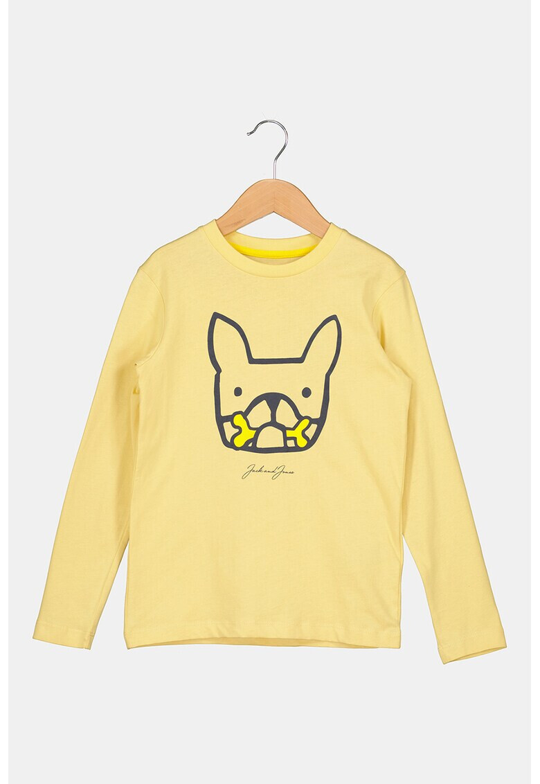 Jack & Jones Памучна блуза с принт - Pepit.bg