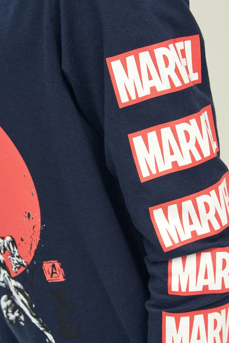 Jack & Jones Памучна блуза с шарка на Marvel - Pepit.bg