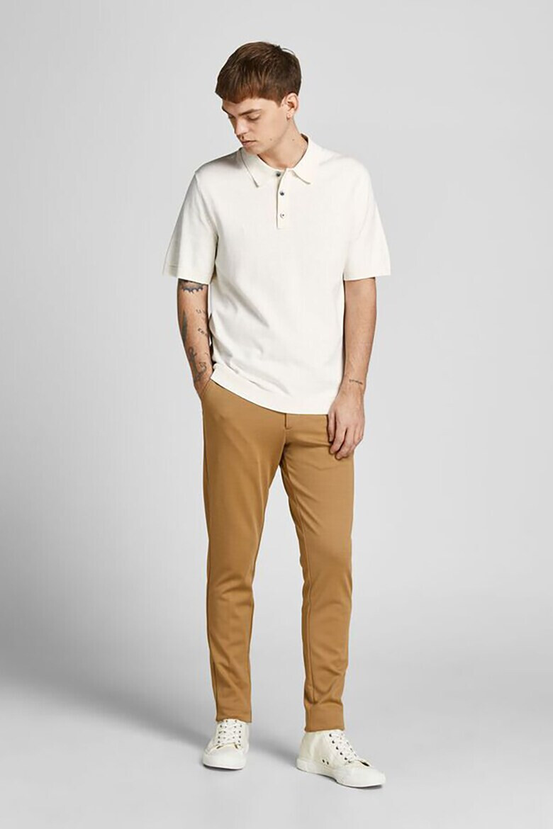 Jack & Jones Памучна тениска Blaigor с яка - Pepit.bg