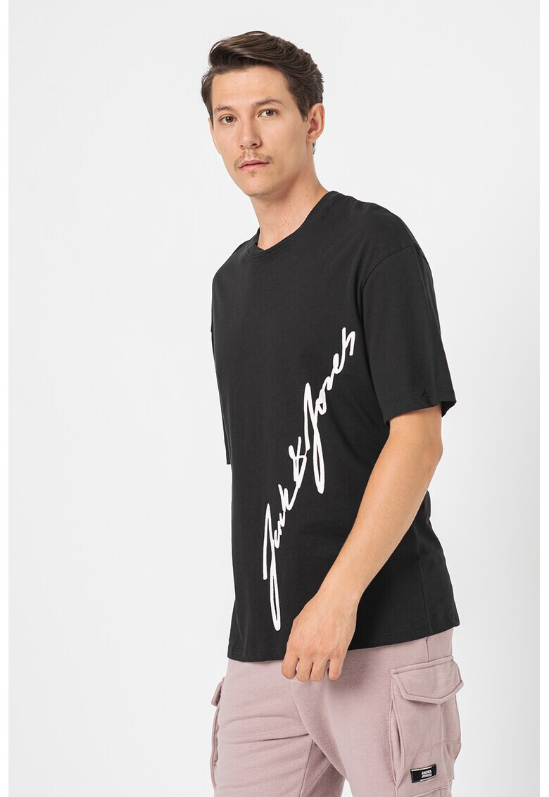 Jack & Jones Памучна тениска End с лого - Pepit.bg