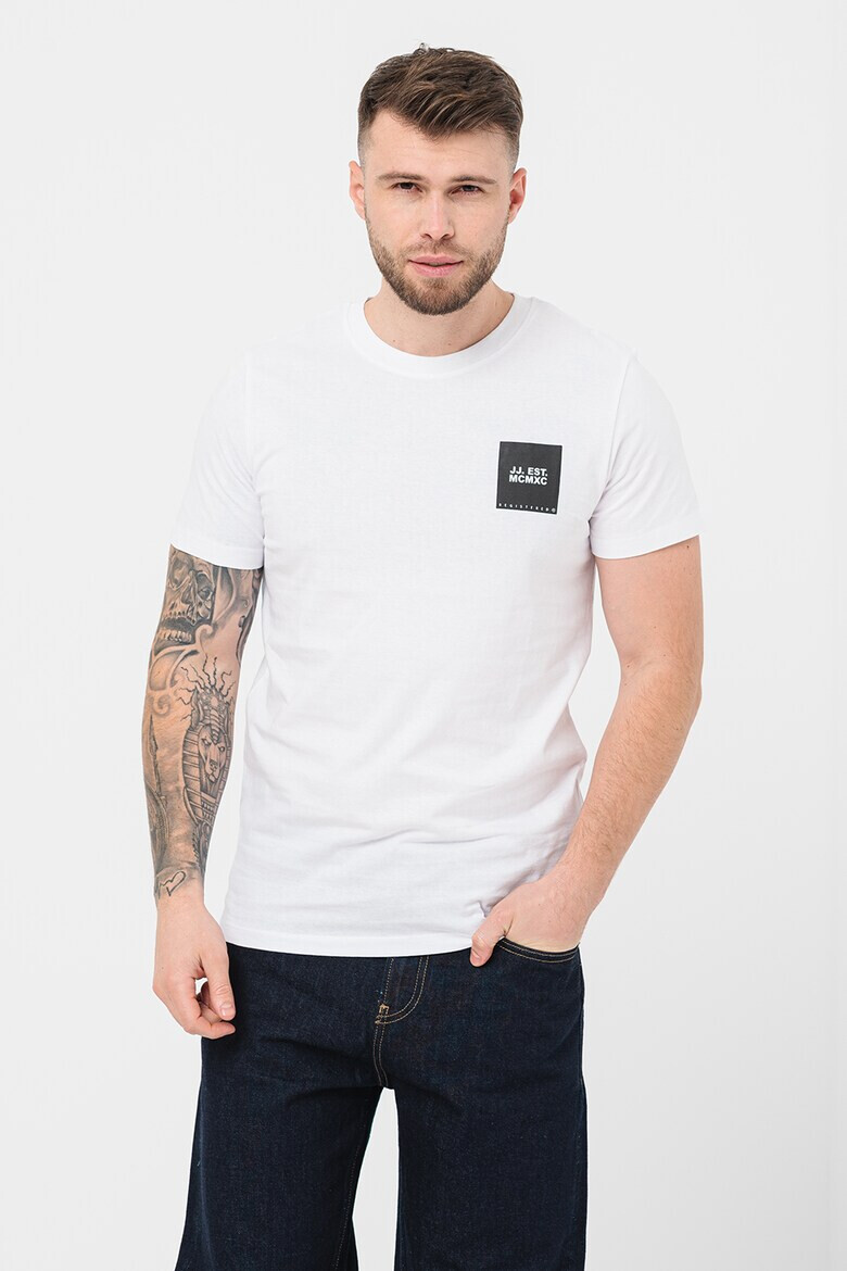 Jack & Jones Памучна тениска Lock - Pepit.bg