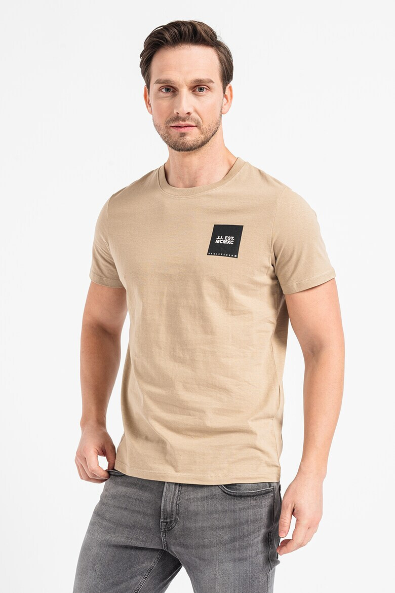 Jack & Jones Памучна тениска Lock - Pepit.bg