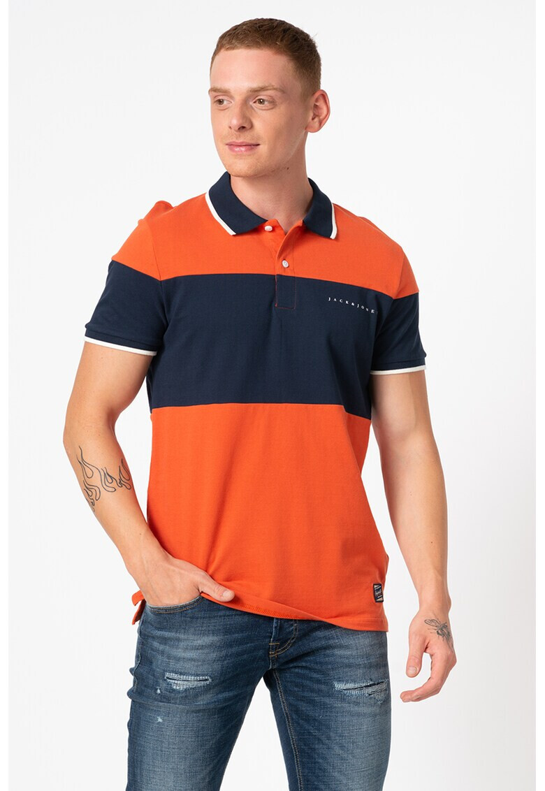 Jack&Jones Памучна тениска Pro с яка - Pepit.bg