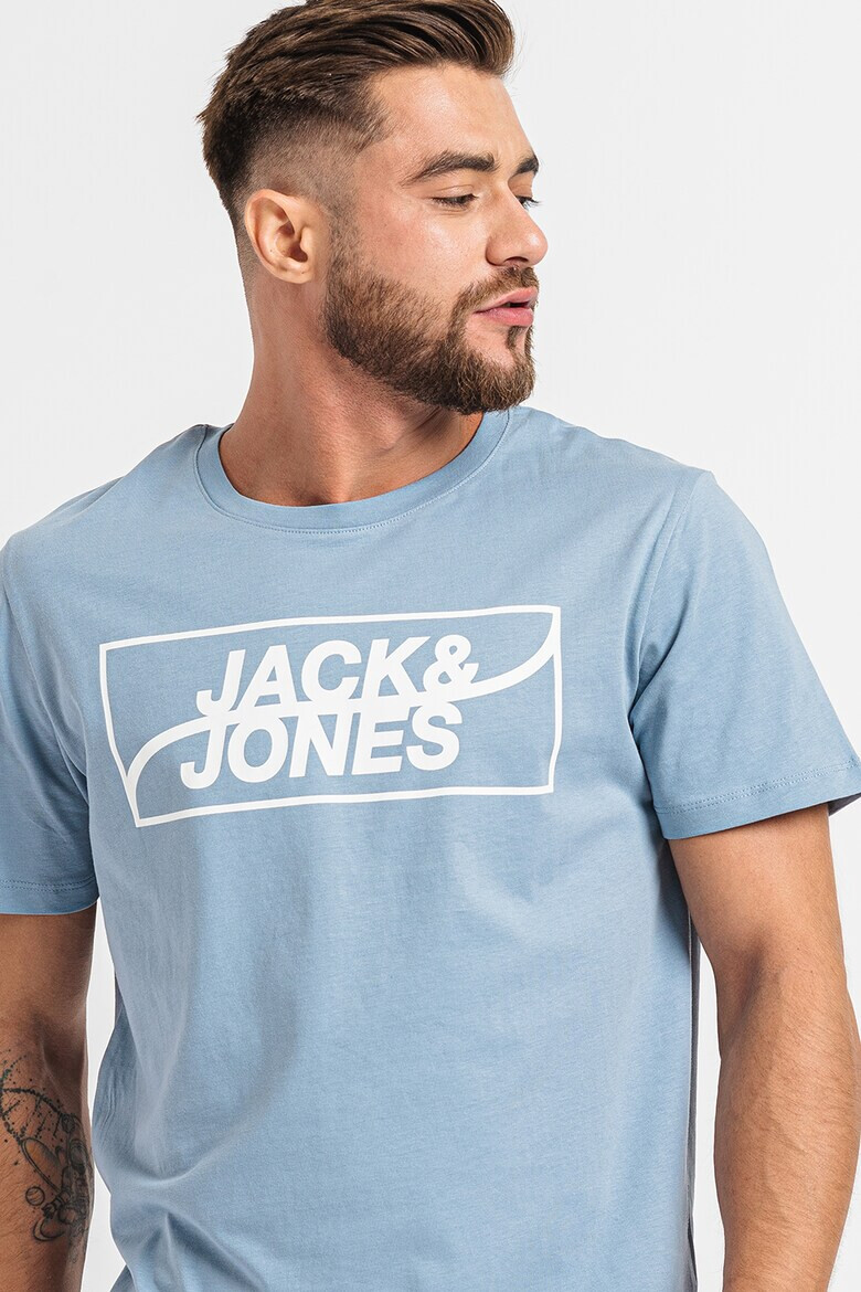 Jack & Jones Памучна тениска с лога Fly - 3 броя - Pepit.bg