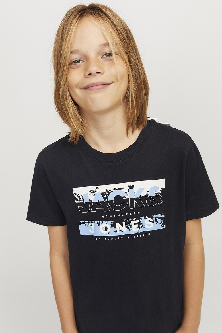 Jack & Jones Памучна тениска с лого - Pepit.bg