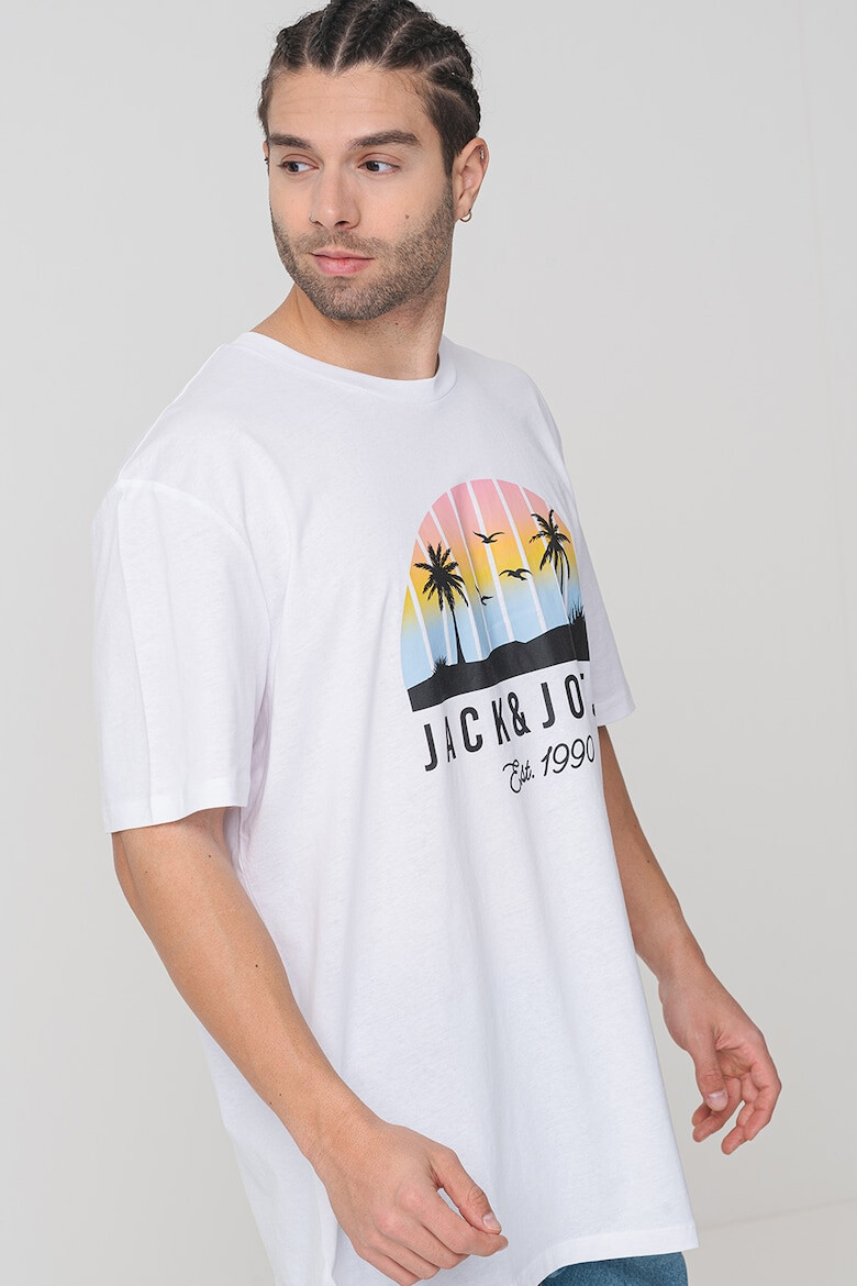 Jack  Jones Памучна тениска с лого - Pepit.bg