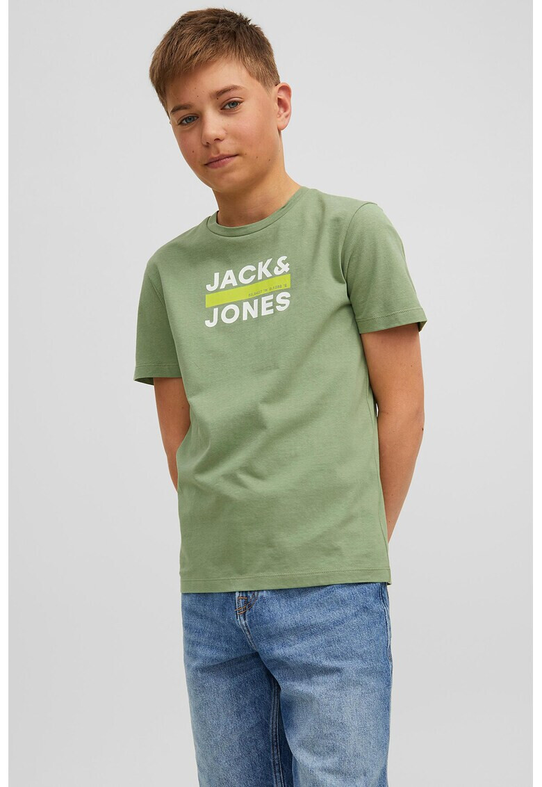 Jack & Jones Памучна тениска с лого - Pepit.bg
