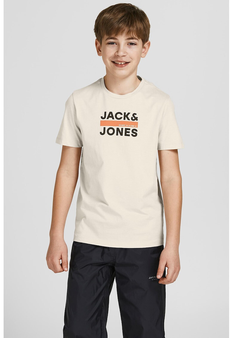 Jack & Jones Памучна тениска с лого - Pepit.bg