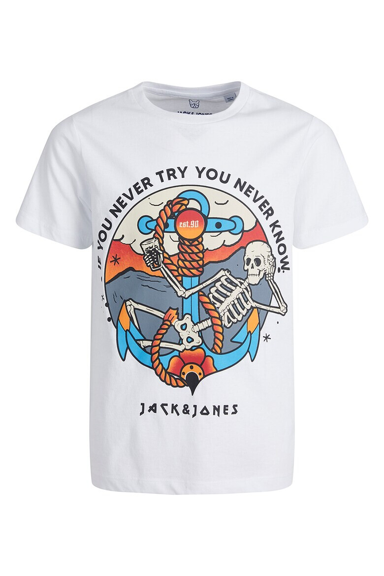 Jack & Jones Памучна тениска с принт - Pepit.bg