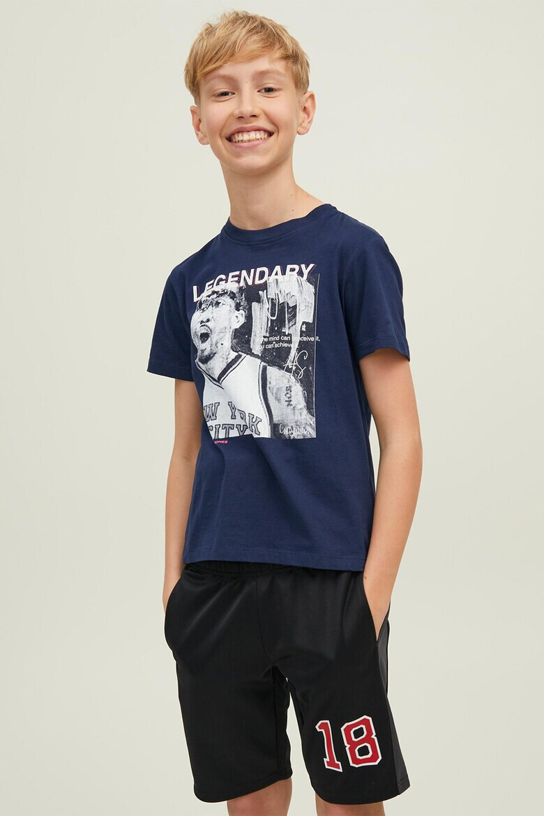 Jack & Jones Памучна тениска с принт - Pepit.bg