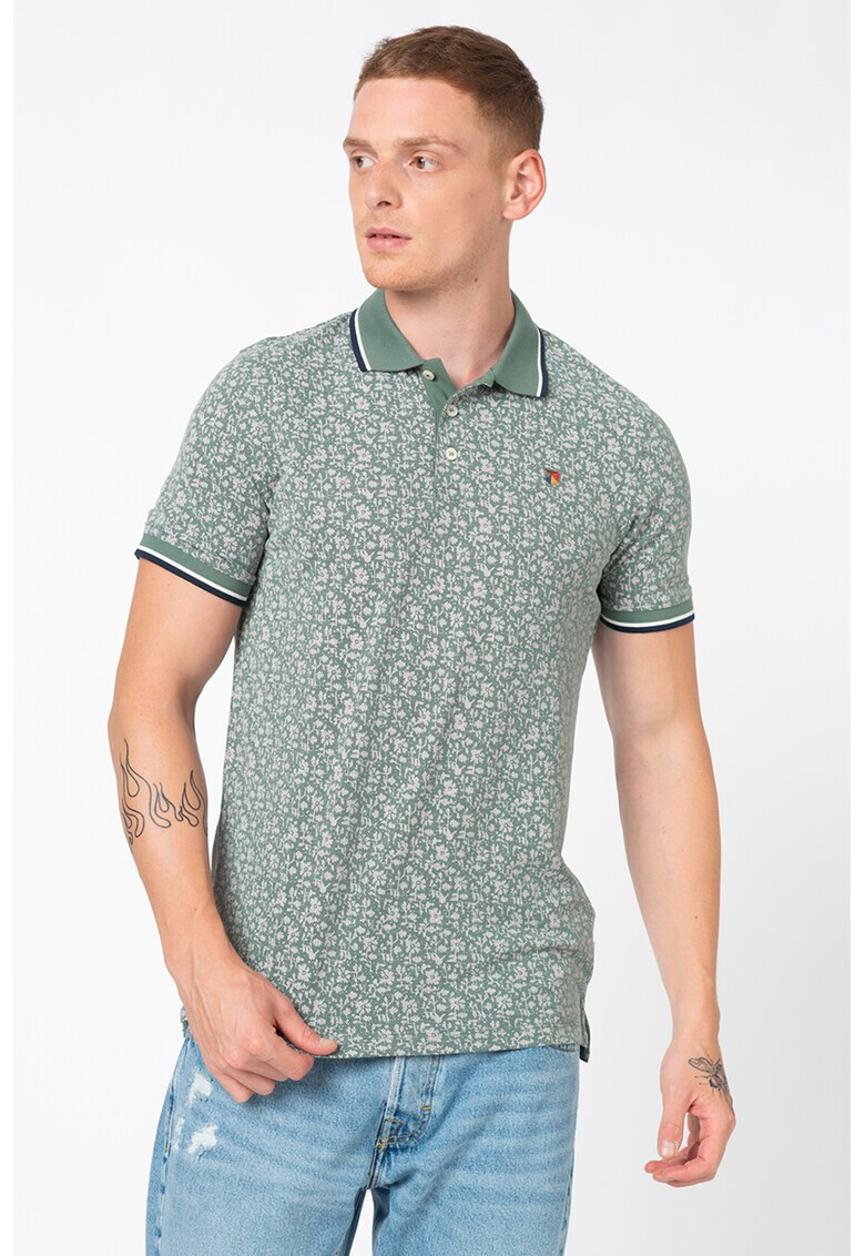 Jack&Jones Памучна тениска с яка - Pepit.bg