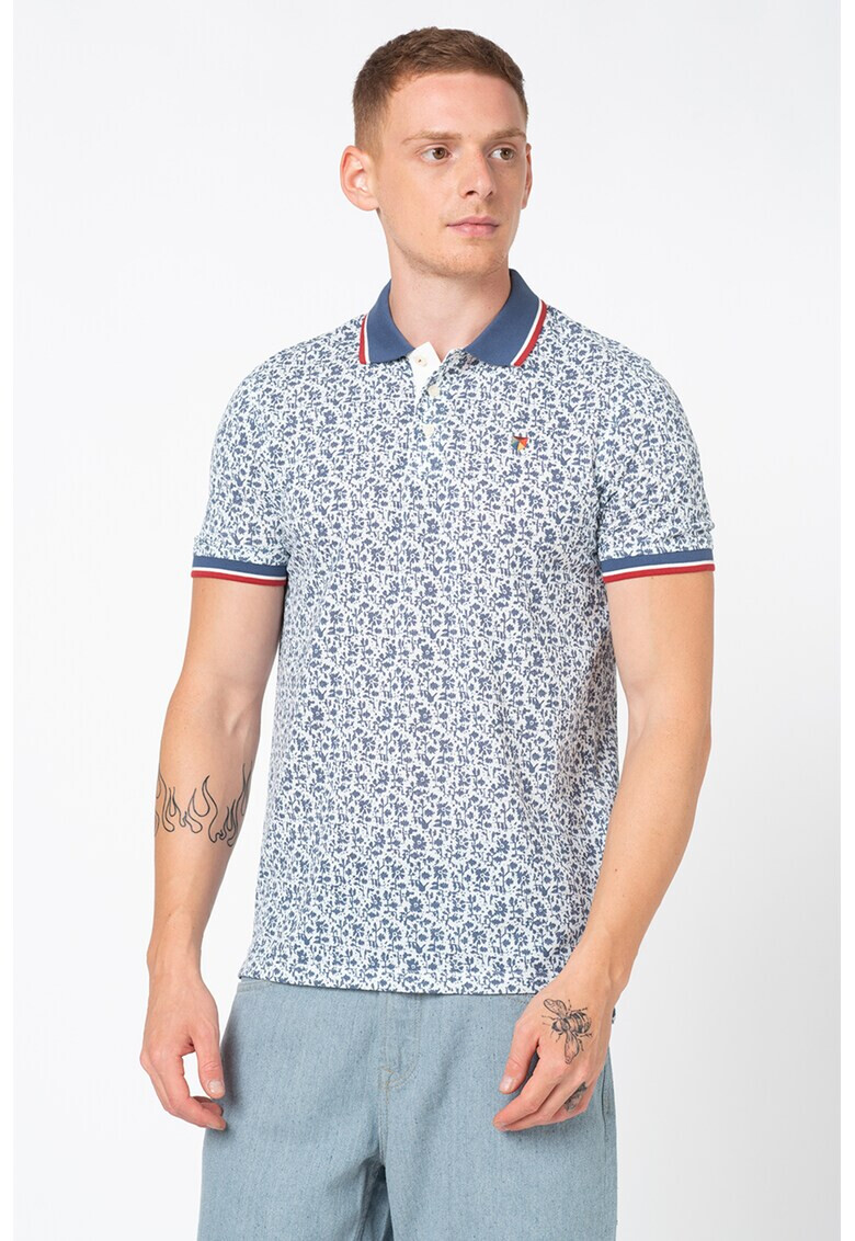 Jack&Jones Памучна тениска с яка - Pepit.bg