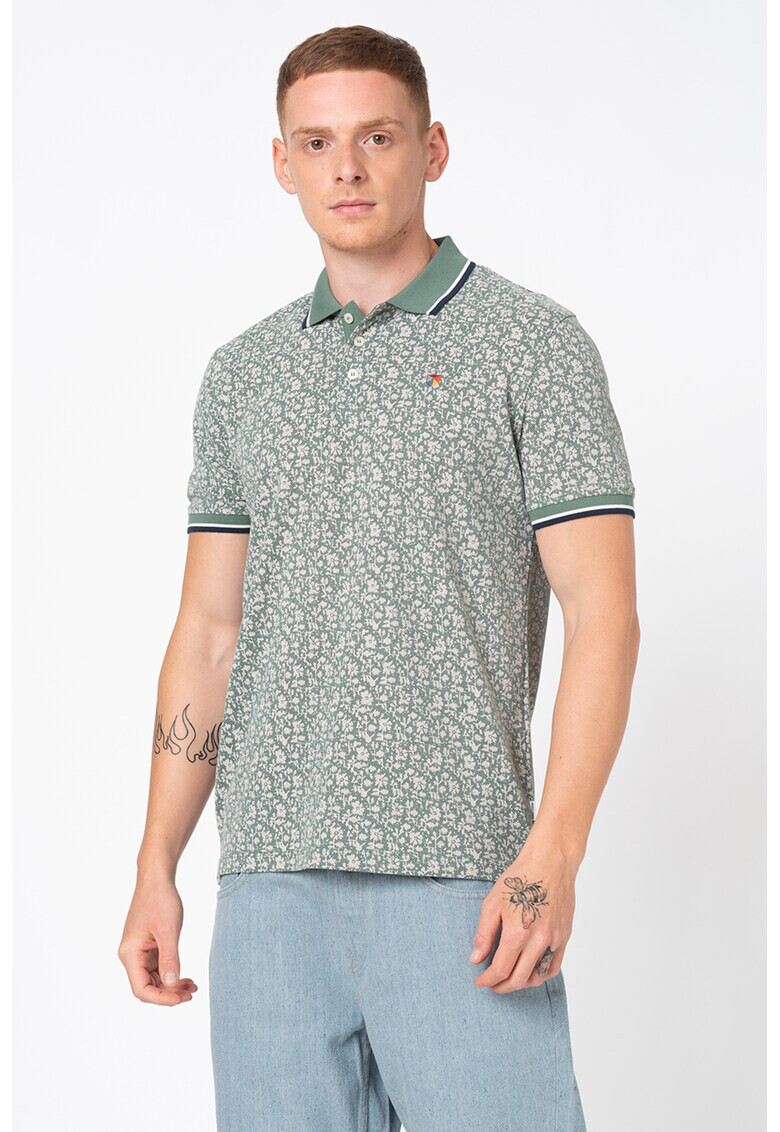 Jack&Jones Памучна тениска с яка - Pepit.bg