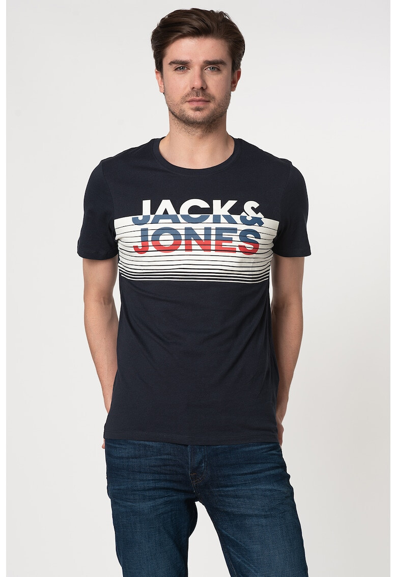 Jack&Jones Памучна тениска Tee с лого - Pepit.bg