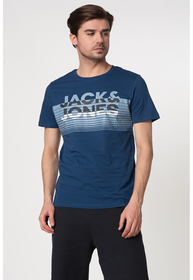 Jack&Jones Памучна тениска Tee с лого - Pepit.bg